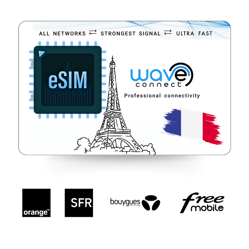France Quad Network eSIM 12 GB / 12 Months