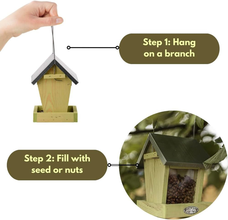 Bird Hopper Feeder Seeds & Peanuts