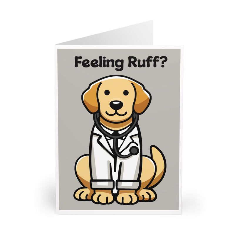 Feeling Ruff? Doctor Dog – Get Well Soon Card