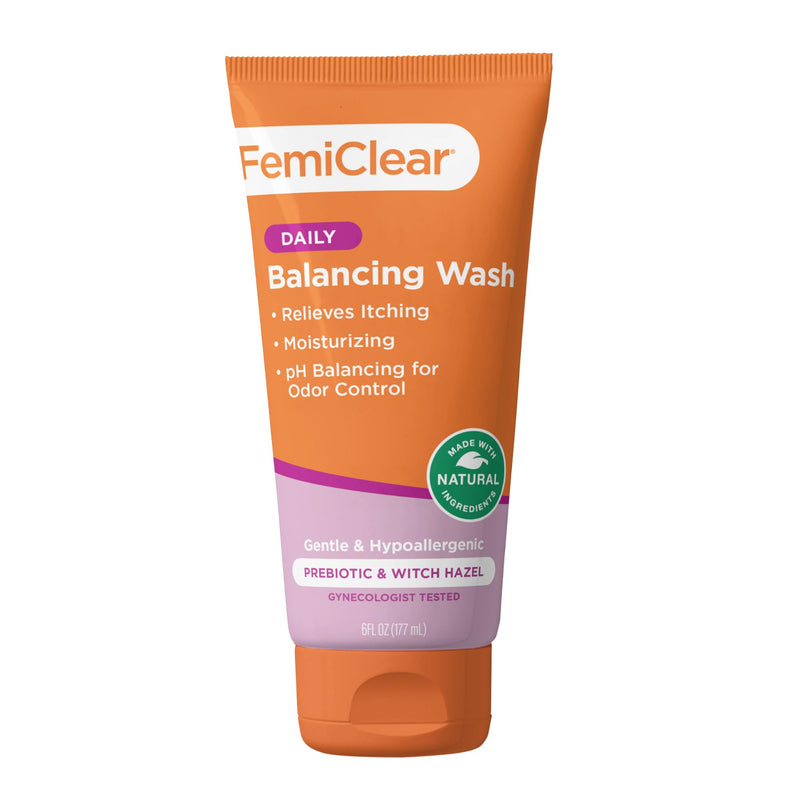 FemiClear Soothing Daily Feminine Wash — Gentle pH-Balanced Cleanser for Sensitive Skin (Pack of 2, 6 fl oz each)