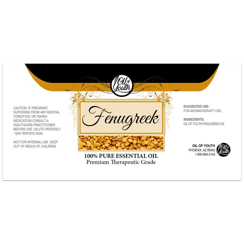 Oil of Youth Fenugreek Essential Oil – Pure Fenugreek Oil – 4 oz
