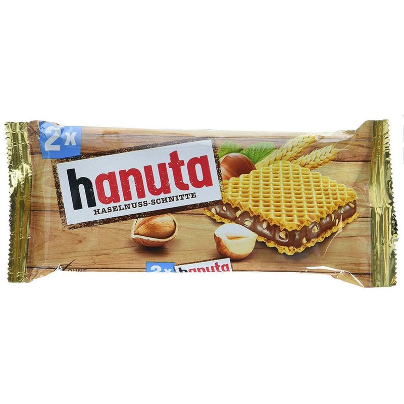 Ferrero Hanuta Hazelnut Chocolate Wafer Schnitte, 2-Pack 44g