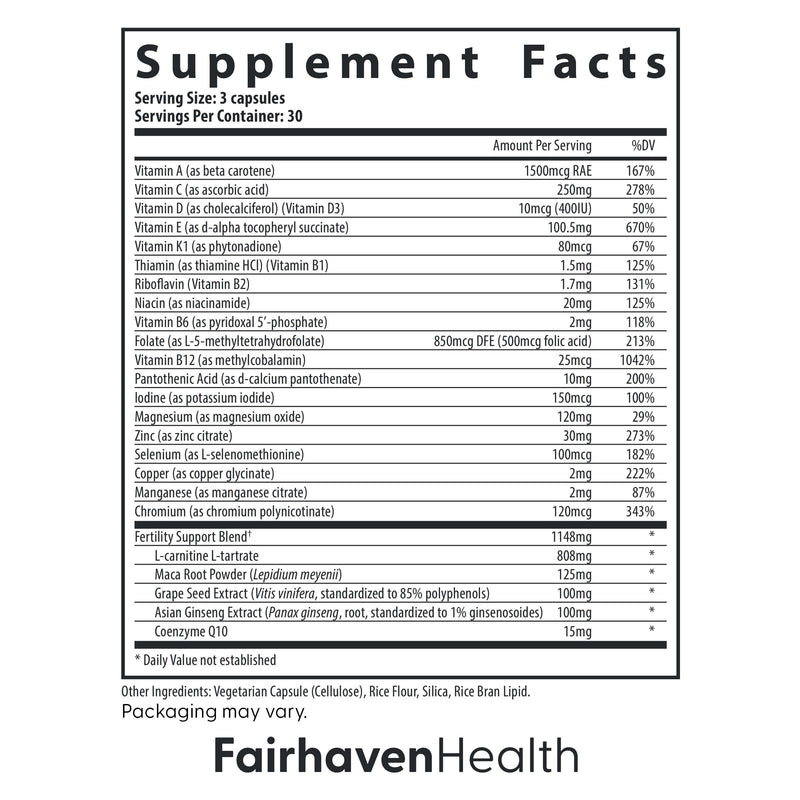FertilAid for Men - Count & Motility Support (90 Capsules)