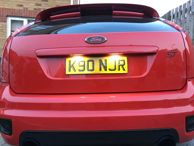 BriteVue 239 Full LED Number Plate Light Units – Sealed SMD Upgrade (Pair) (C5W) Ford Focus MK2 Pre Facelift (2004-2008)