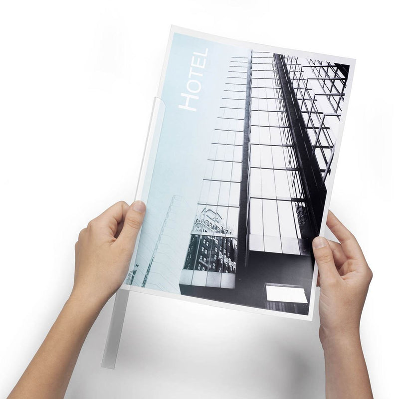 Durable SPINE BAR 80 Sheet Binding Bar for Unpunched Docs | 25 Pack | A4 Black