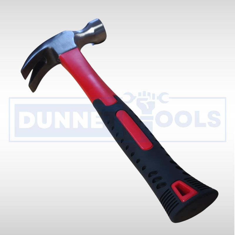 20oz Fibreglass Claw Hammer with Rubber Grip Handle