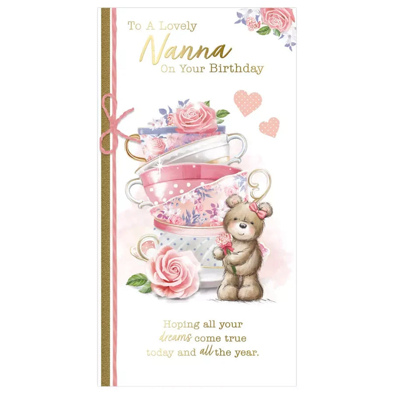 to  a lovely  nanna  on  your  birthday  card