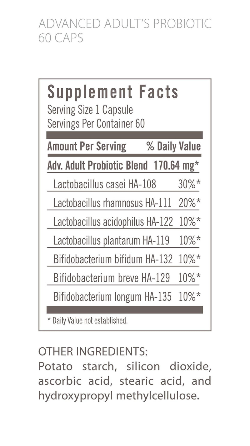 Flora Advanced Adult Probiotic – 34B CFU, 7 Senior Strains, Gluten Free