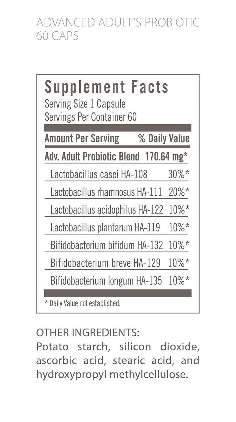 Flora Advanced Adult Probiotic – 34B CFU, 7 Senior Strains, Gluten Free