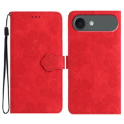 Flower Embossing Pattern Leather Phone Case, For iPhone Air, For iPhone 16 Pro Max, For iPhone 16 Pro, For iPhone 16 Plus - InStock