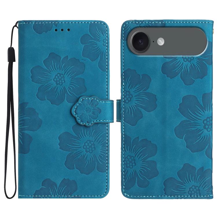 Flower Embossing Pattern Leather Phone Case, For iPhone Air, For iPhone 16 Pro Max, For iPhone 16 Pro, For iPhone 16 Plus - InStock