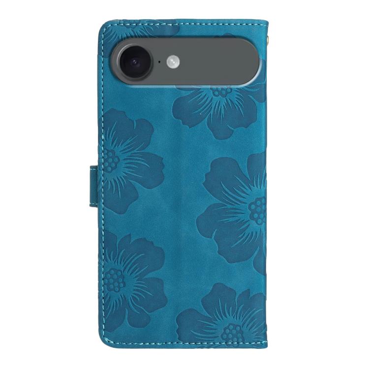 Flower Embossing Pattern Leather Phone Case, For iPhone Air, For iPhone 16 Pro Max, For iPhone 16 Pro, For iPhone 16 Plus - InStock