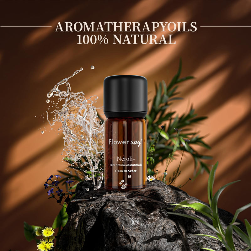 FLOWERSAY Neroli Essential Oil 0.34 oz | 100% Pure, Therapeutic Grade