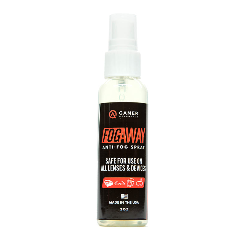 Gamer Advantage FogAway - Anti-Fog Spray for Goggles, Glasses & Electronics (2 oz)