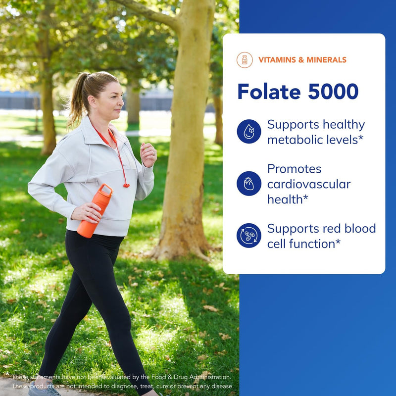 Pure Encapsulations Folate 5,000 - 5-MTHF Activated Vitamin B9 (60 Capsules)