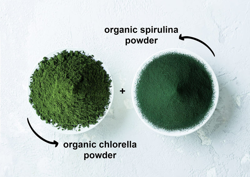 Food to Live Organic Algae Powder Mix – 4 oz, Spirulina & Chlorella 1:1, Non-GMO