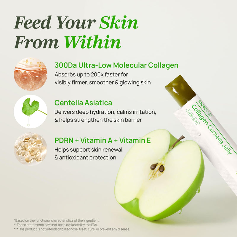 FOODOLOGY Collagen Centella Jelly (10 Days) – 300Da Ultra Low Molecular Collagen