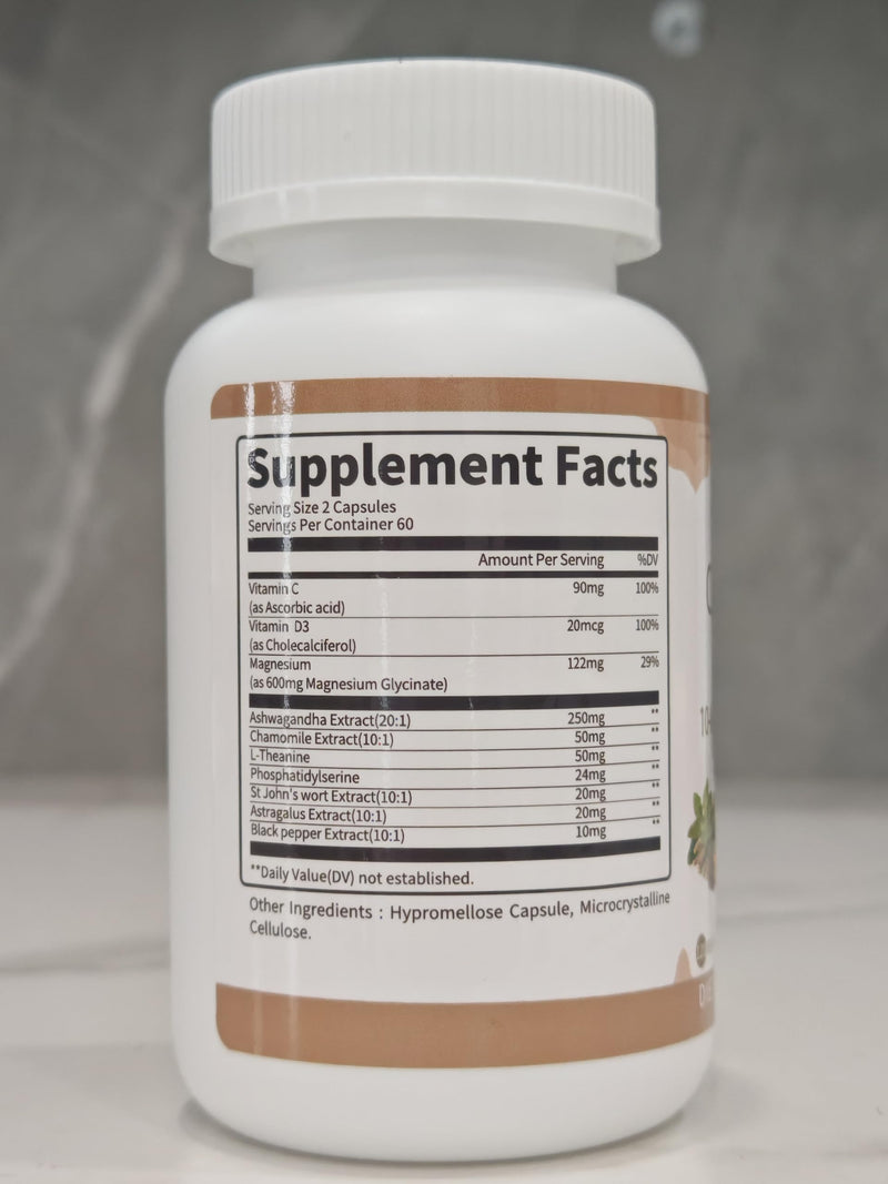 Lukaree 10-in-1 Cortisol Supplements – KSM-66 Ashwagandha + L-Theanine, 120 Caps (2 Pack)