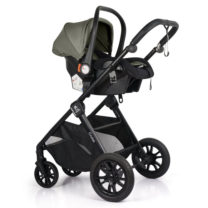For Your Little One Cruise 3 In 1 Travel System With Car Seat - Pebble Sage (Free Cupholder And Seat Liner Included!)