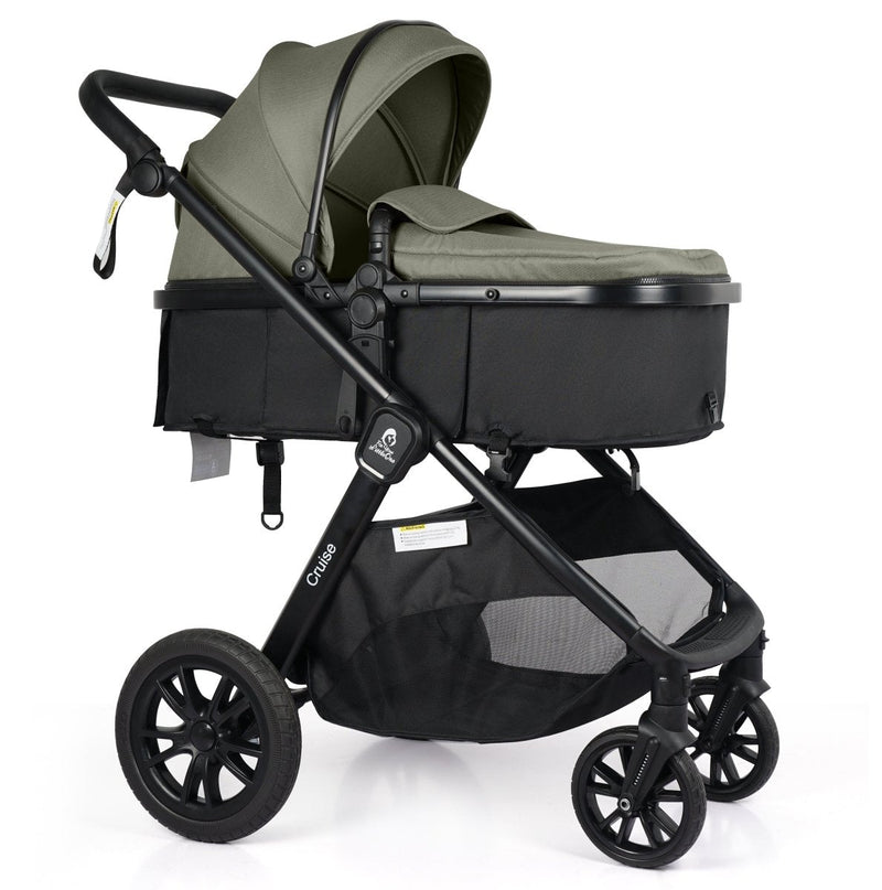 For Your Little One Cruise 3 In 1 Travel System With Car Seat - Pebble Sage (Free Cupholder And Seat Liner Included!)
