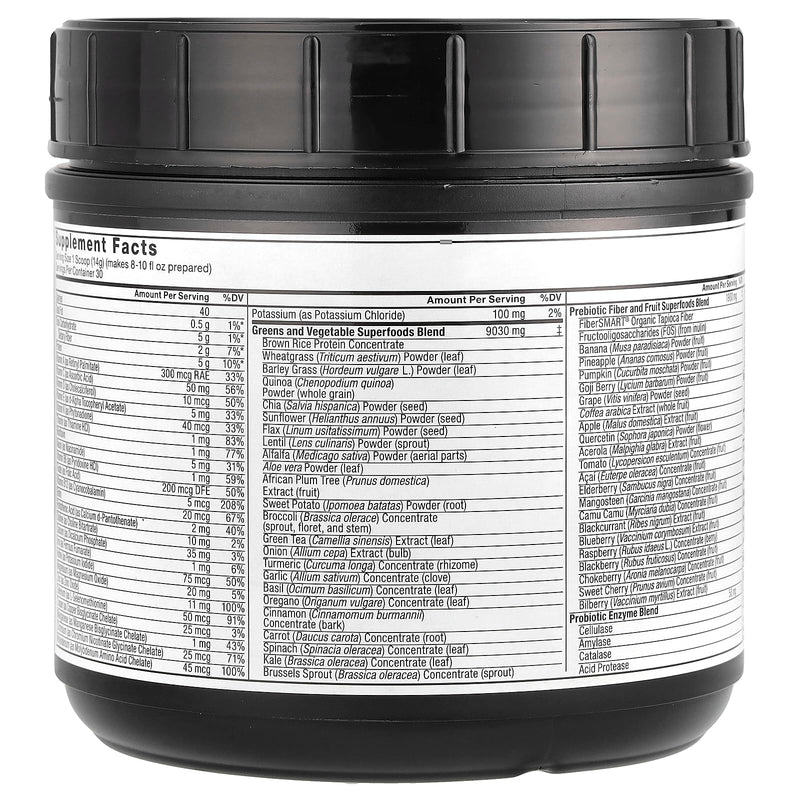 Force Factor Smarter Greens Powder – Digestion, Immunity & Energy, Probiotics & Digestive Enzymes (30 Servings)