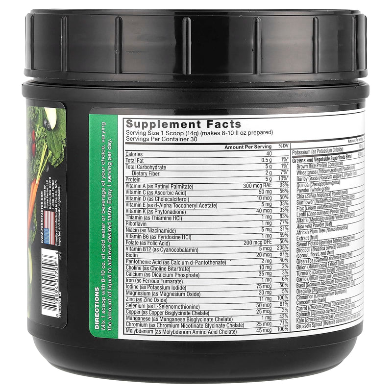 Force Factor Smarter Greens Powder – Digestion, Immunity & Energy, Probiotics & Digestive Enzymes (30 Servings)