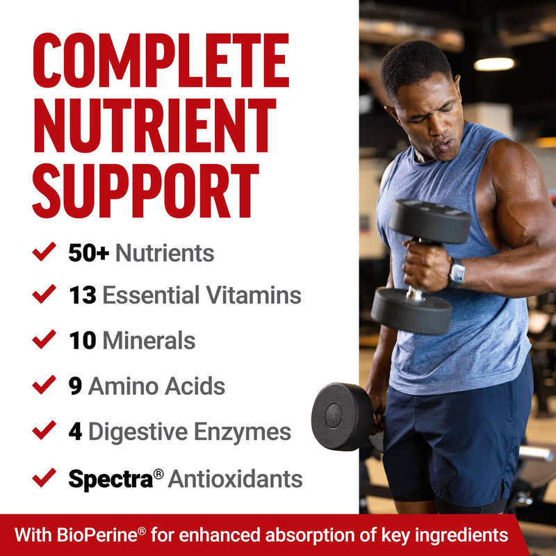 FORCE FACTOR Test X180 Multivitamin – Testosterone Support for Men (120 Tablets)
