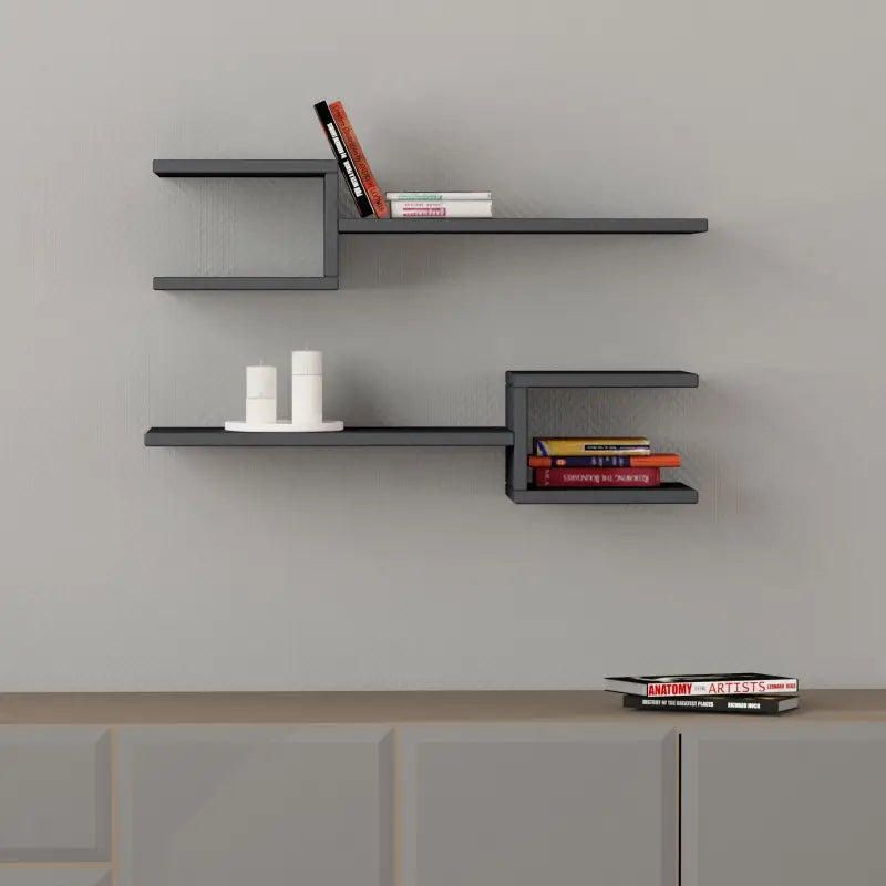 Fork Modern Floating Shelf Set 18.2cm Short