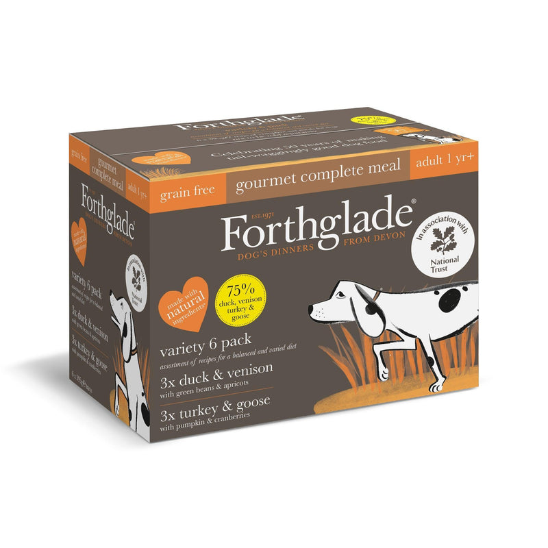 Forthglade Adult Gourmet Grain Free Variety Trays 395g