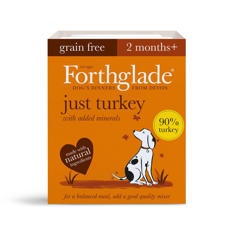 Forthglade Adult Just Grain Free Turkey Trays 18 x 395g
