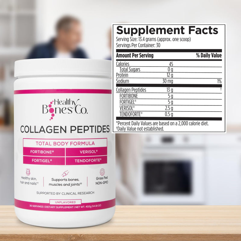 Healthy Bones Co. FORTIBONE Premium Bone Health Collagen Peptides