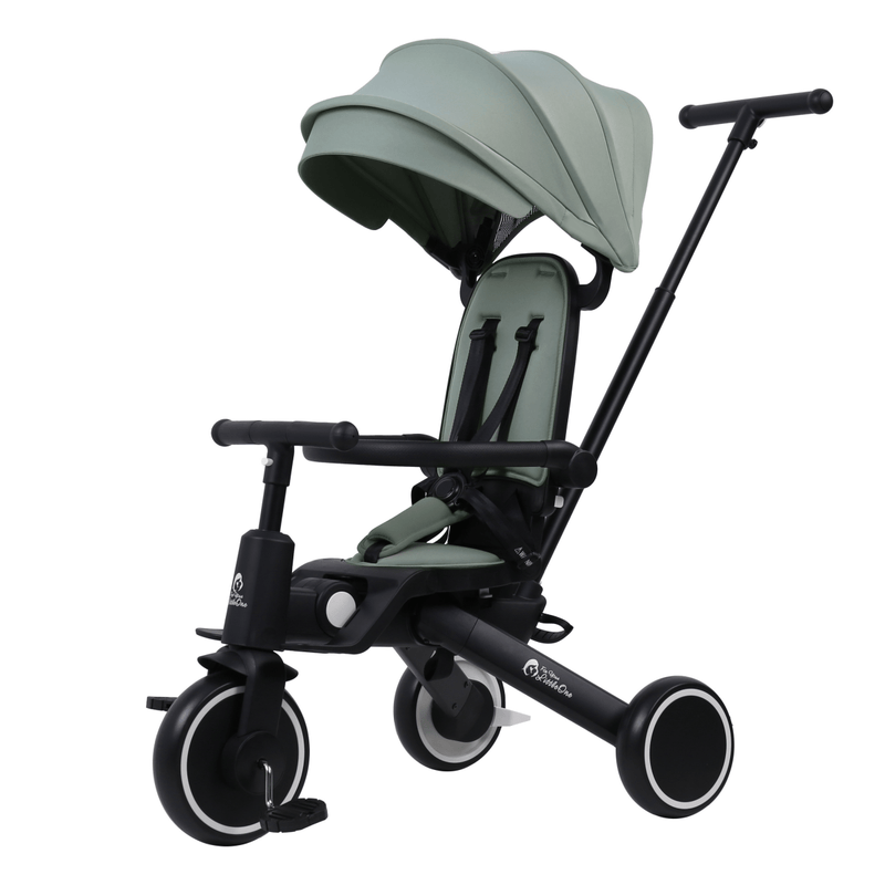 Foryourlittleone Xplor Plus 6 in 1 Foldable Trike - Green (10m-4y)