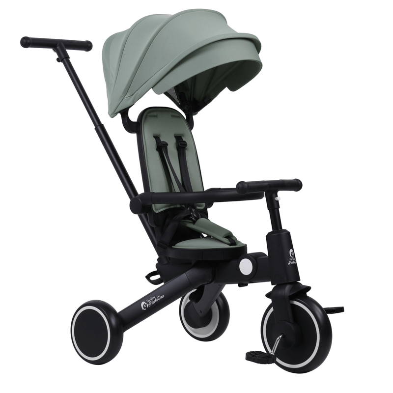 Foryourlittleone Xplor Ultimate 6 in 1 Foldable Trike - Green (10m-4y)