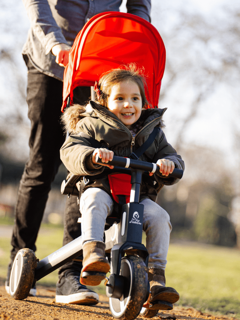 Foryourlittleone Xplor Ultimate 6 in 1 Foldable Trike - Jet Black (10m-4y)