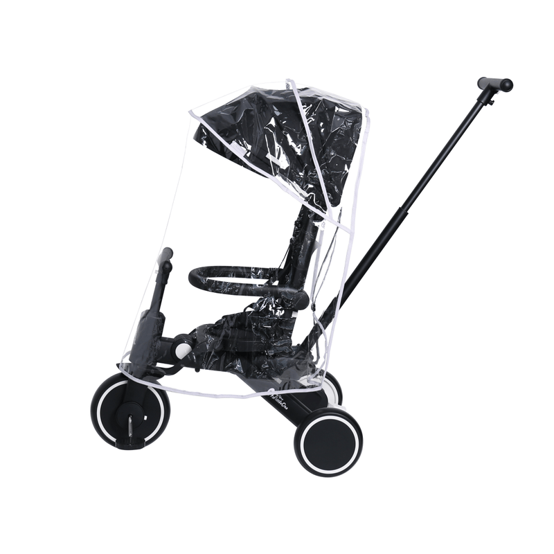 Foryourlittleone Xplor Ultimate 6 in 1 Foldable Trike - Jet Black (10m-4y)