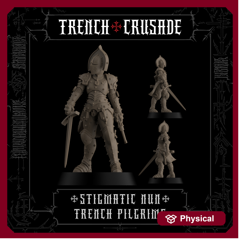 Trench Crusade - Stigmatic nun (Sword, Pistol) - Trench Pilgrims