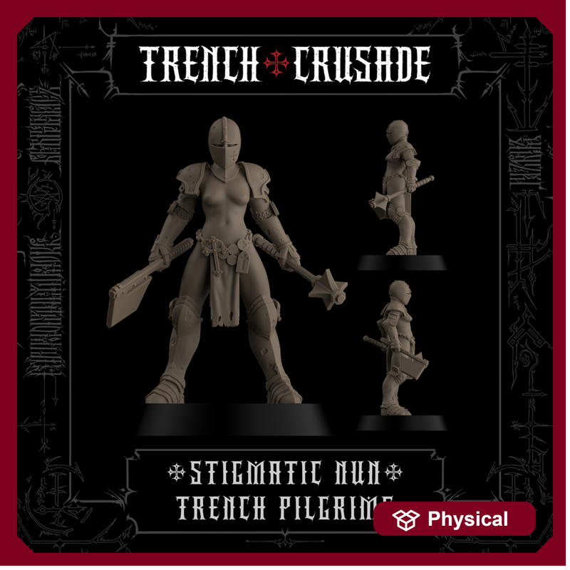 Trench Crusade - Stigmatic nun (Axe, Mace) - Trench Pilgrims