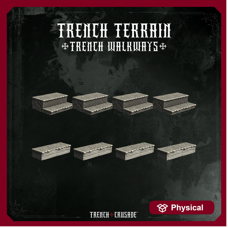 Trench Crusade terrain - Trench walkways