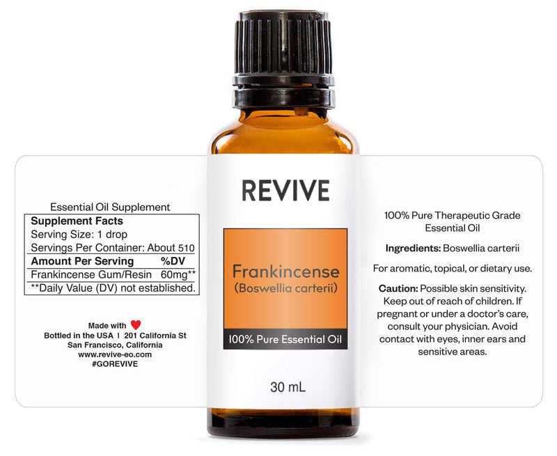 Frankincense Boswellia Carterii 30mL – Revive Essential Oils | 100% Pure Therapeutic Grade