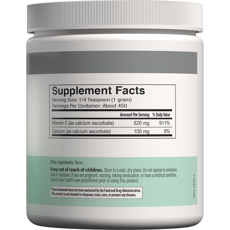 Freeda Buffered Vitamin C Powder – Gentle on Stomach | Kosher & Vegan (16 oz)