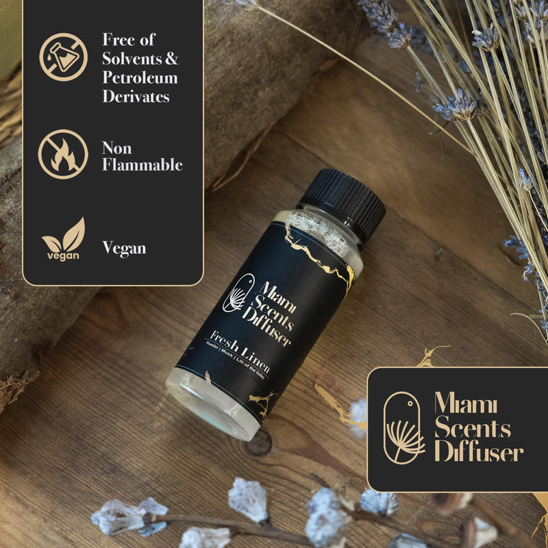 Fresh Linen Scent – Hotel-Inspired Essential Oils (4 oz / 120 ml) Diffuser