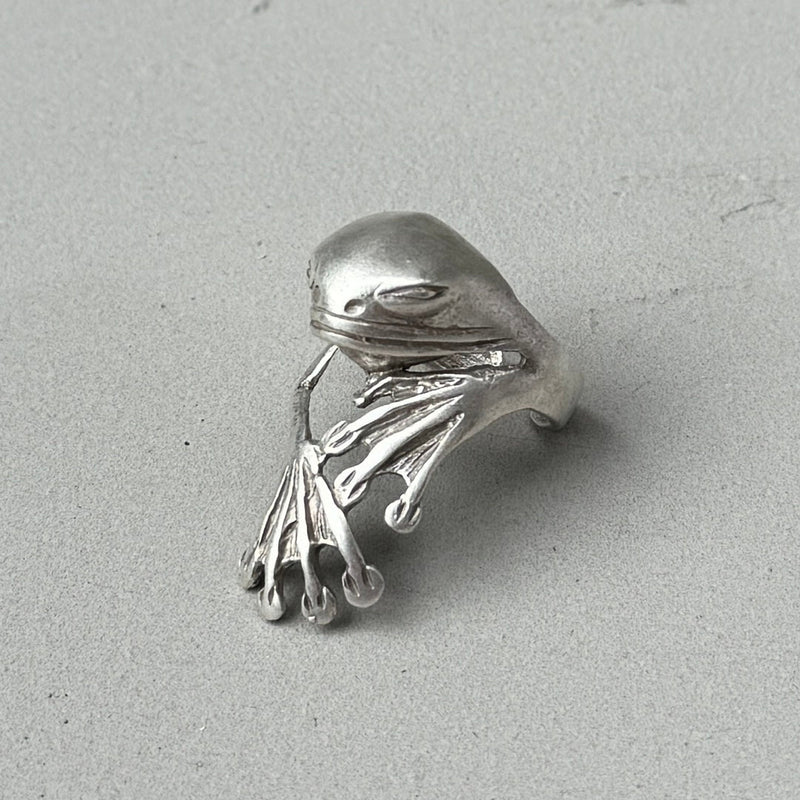 Frankie The Frog Silver Ring