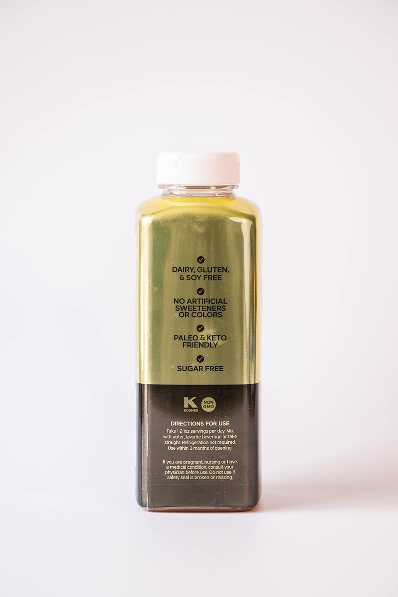 FULL BODY IMPACT Liquid Collagen Protein – Gold Edition Apple, 16,000mg (16g) – 15oz Bottle