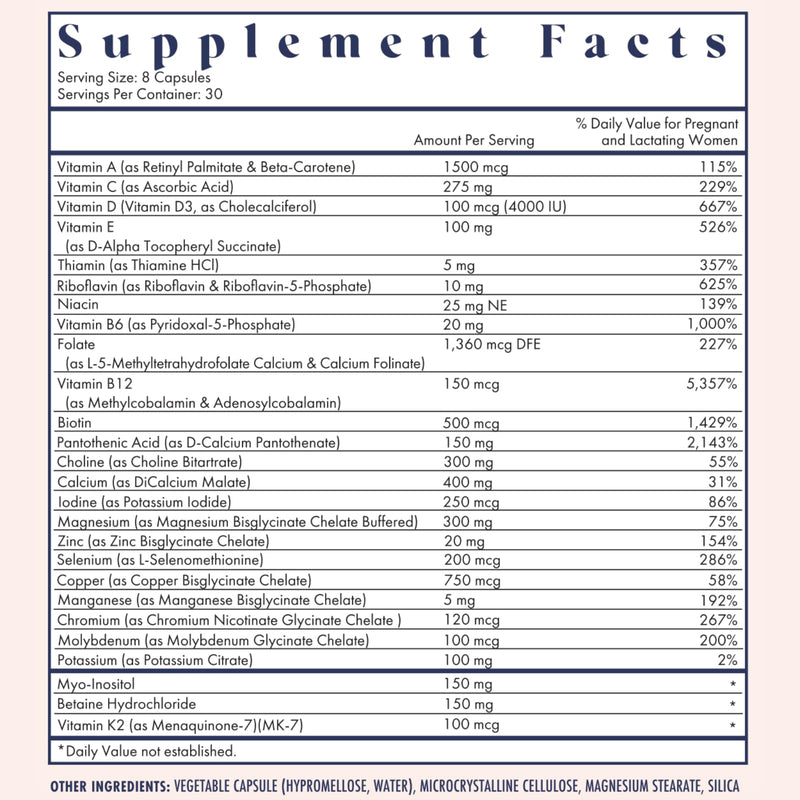 FullWell Prenatal Vitamins Lemon – 60 Servings, 26 Nutrients, Dietitian & OBGYN Approved