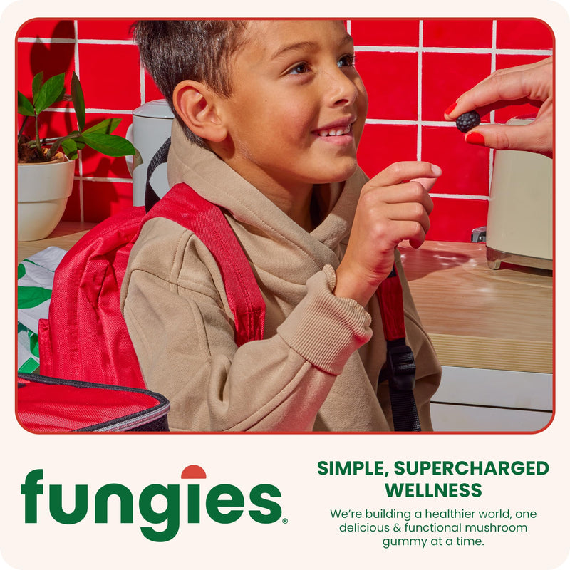 Fungies Lion's Mane Gummies – Mixed Blueberry & Strawberry, 60 Servings | Brain Health & Focus