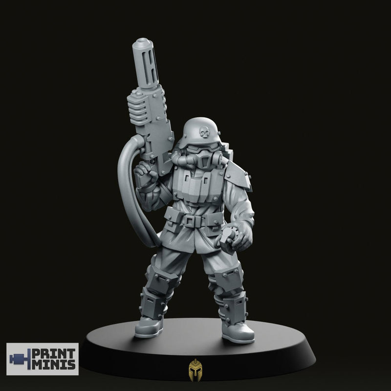 Fusion Gun Body Pose 2 Miniature Sci-Fi Soldier