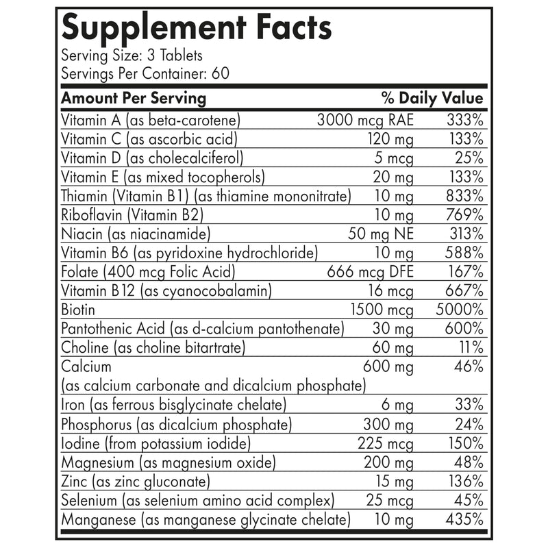 Futurebiotics Hair, Skin & Nails Beauty Multivitamin with Biotin – 180 Tablets