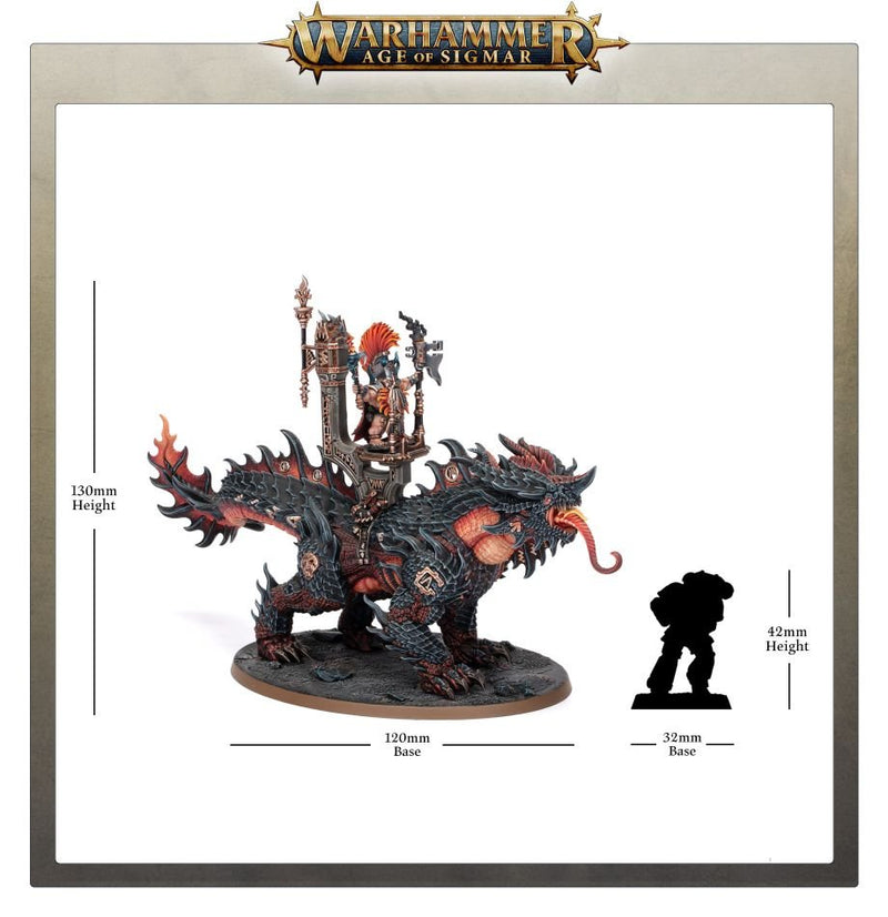 Fyreslayers: Auric Runefather on Magmadroth
