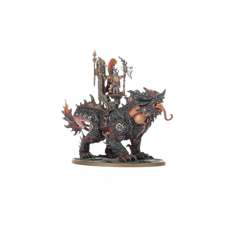 Fyreslayers: Auric Runefather on Magmadroth