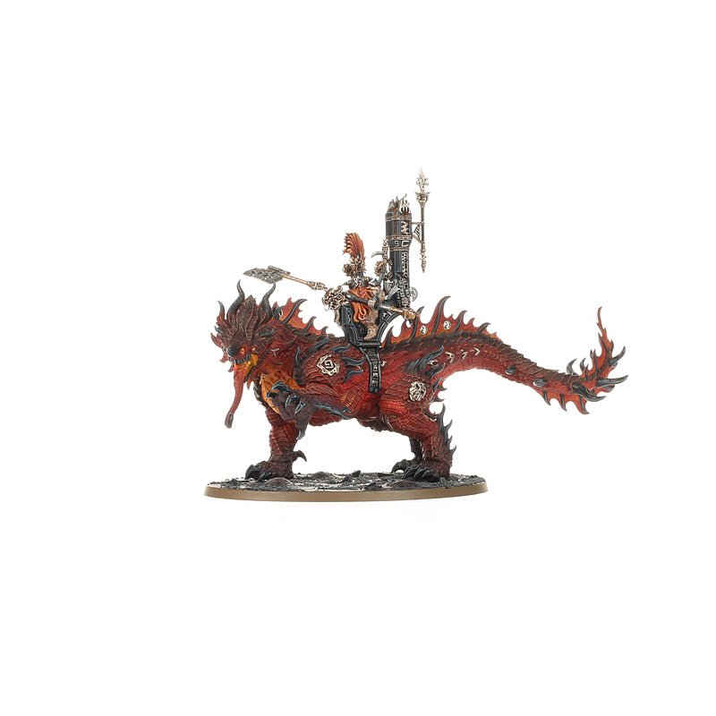 Fyreslayers: Auric Runefather on Magmadroth